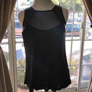 Guess faux leather top.